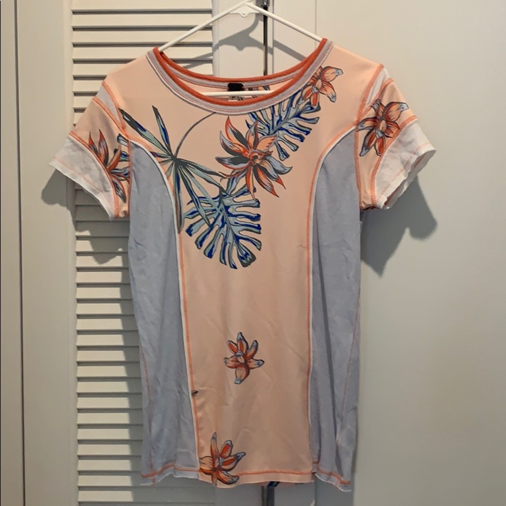 • Free People • floral/plant printed top